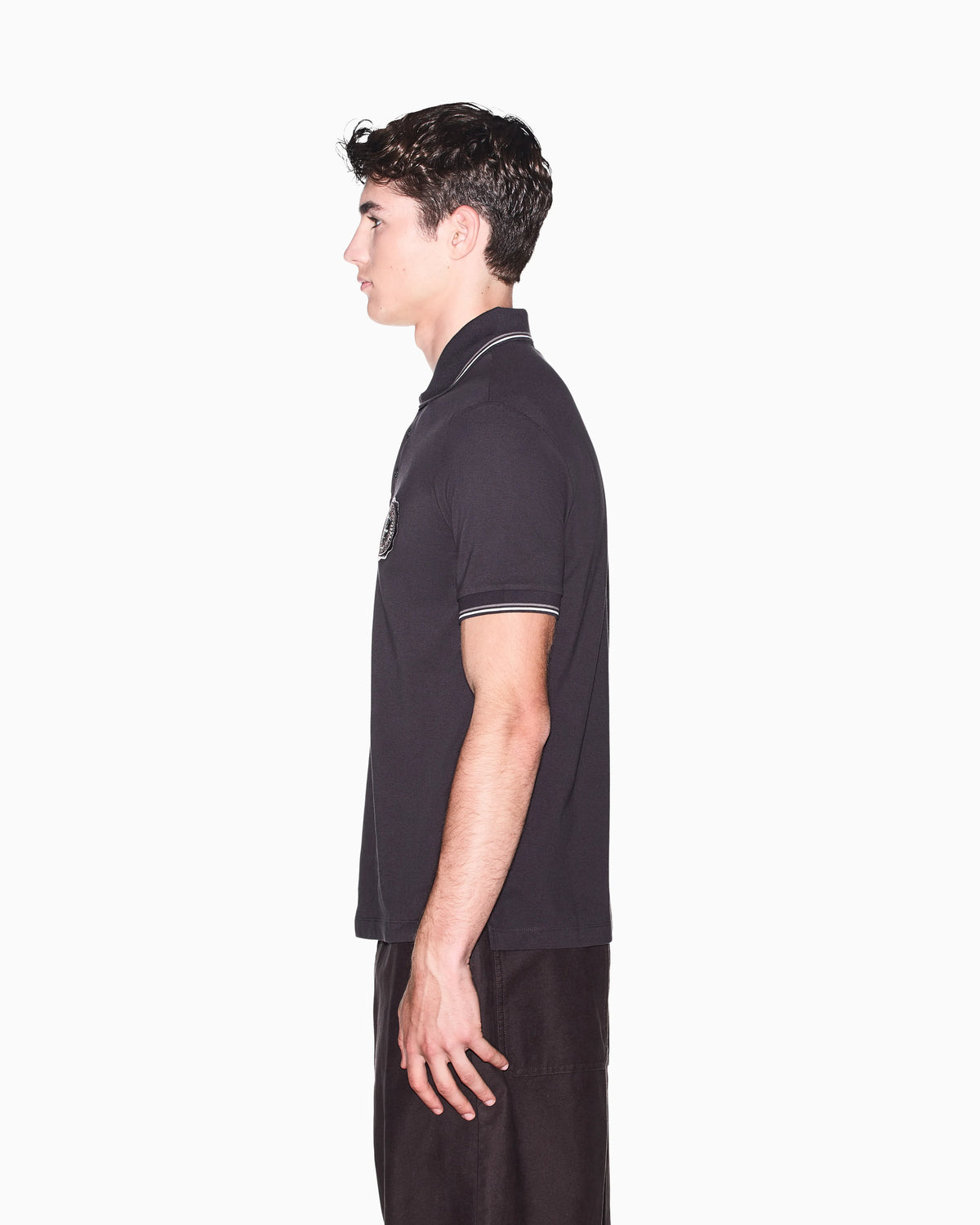 Slim-fit polo shirt in cotton pique