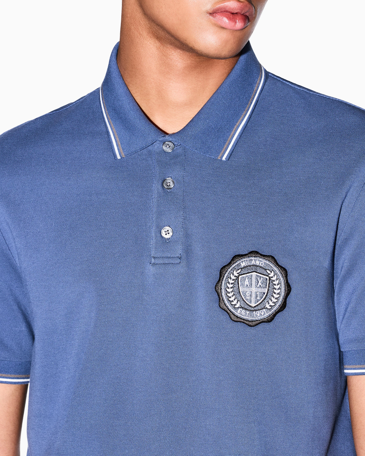 Slim-fit polo shirt in cotton pique