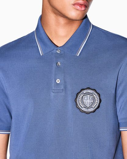 Slim-fit polo shirt in cotton pique