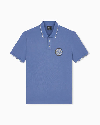 Slim-fit polo shirt in cotton pique