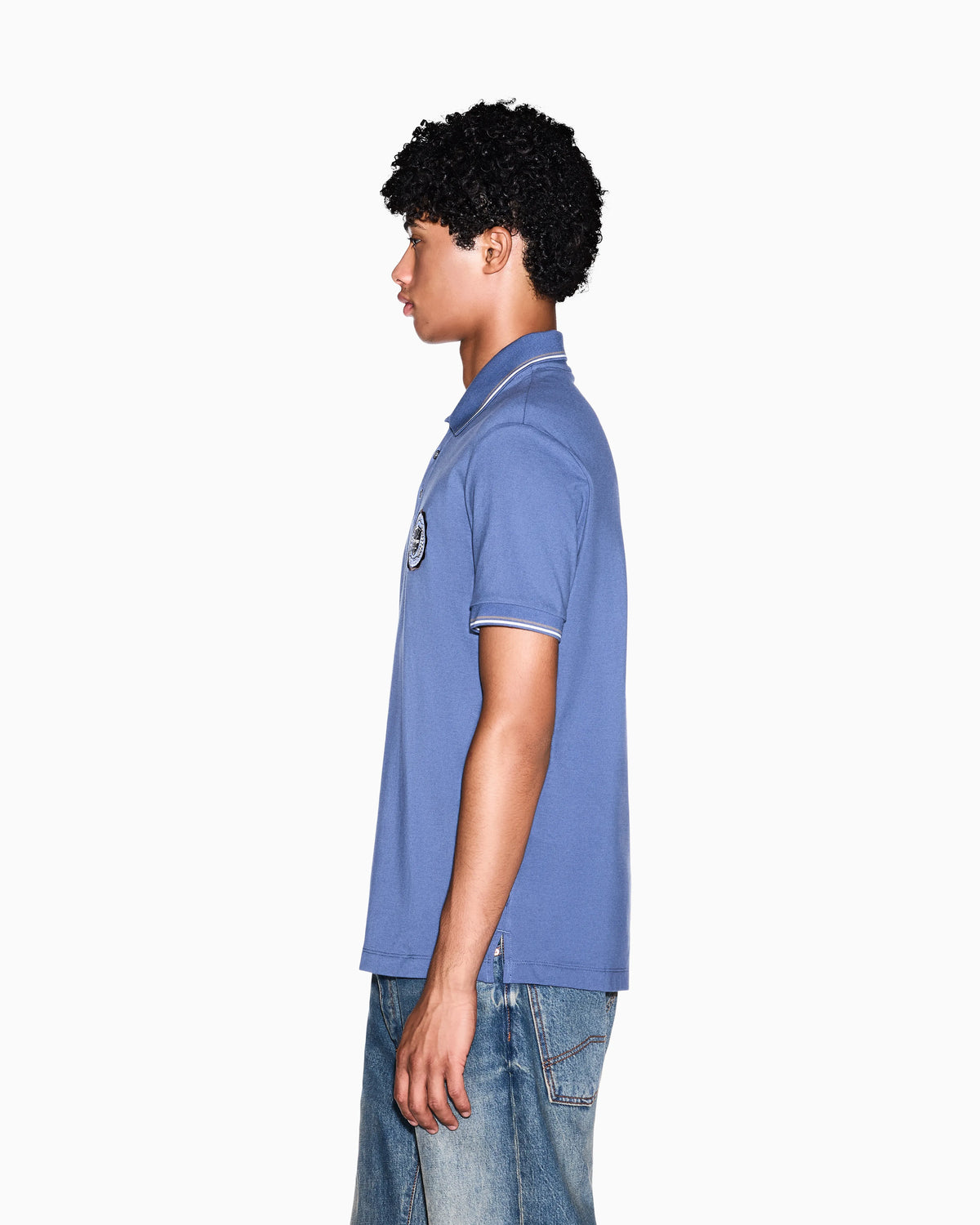 Slim-fit polo shirt in cotton pique