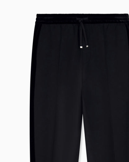 Regular fit trousers in stretch modal jersey