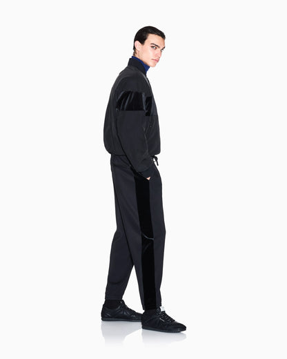 Regular fit trousers in stretch modal jersey