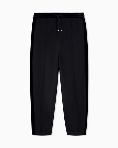 Regular fit trousers in stretch modal jersey