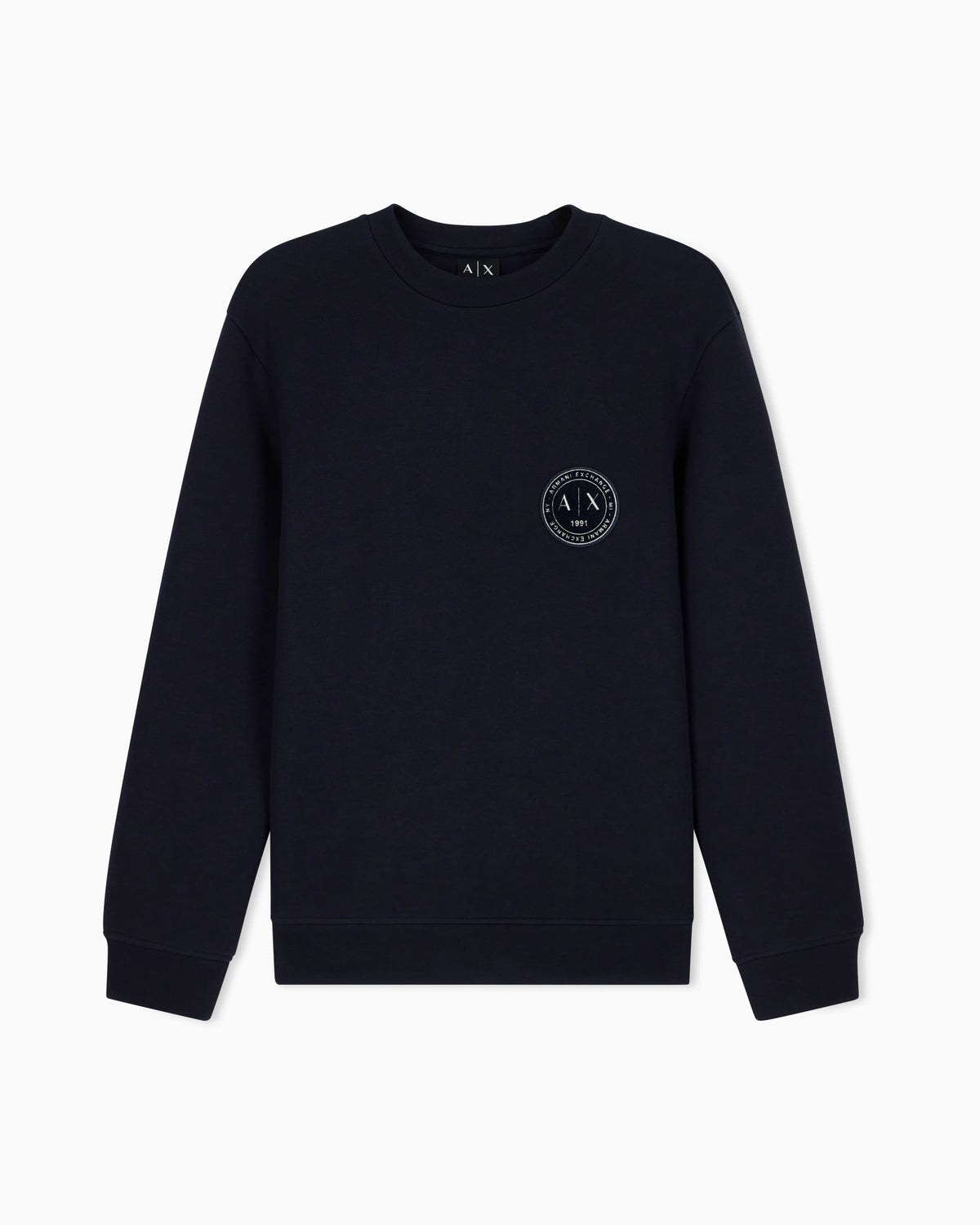 sweatshirt in bonded stretch cotton piquet
