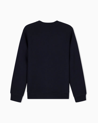 sweatshirt in bonded stretch cotton piquet