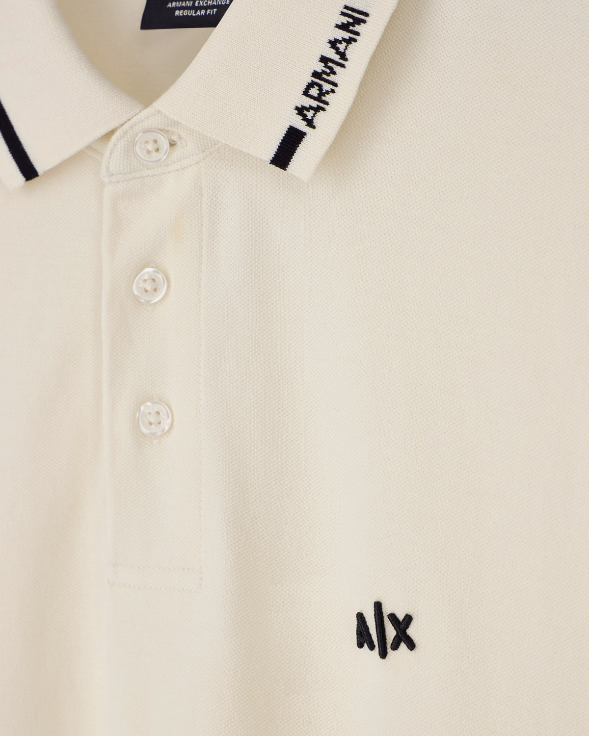 regular fit polo shirt in cotton piqué with rib details