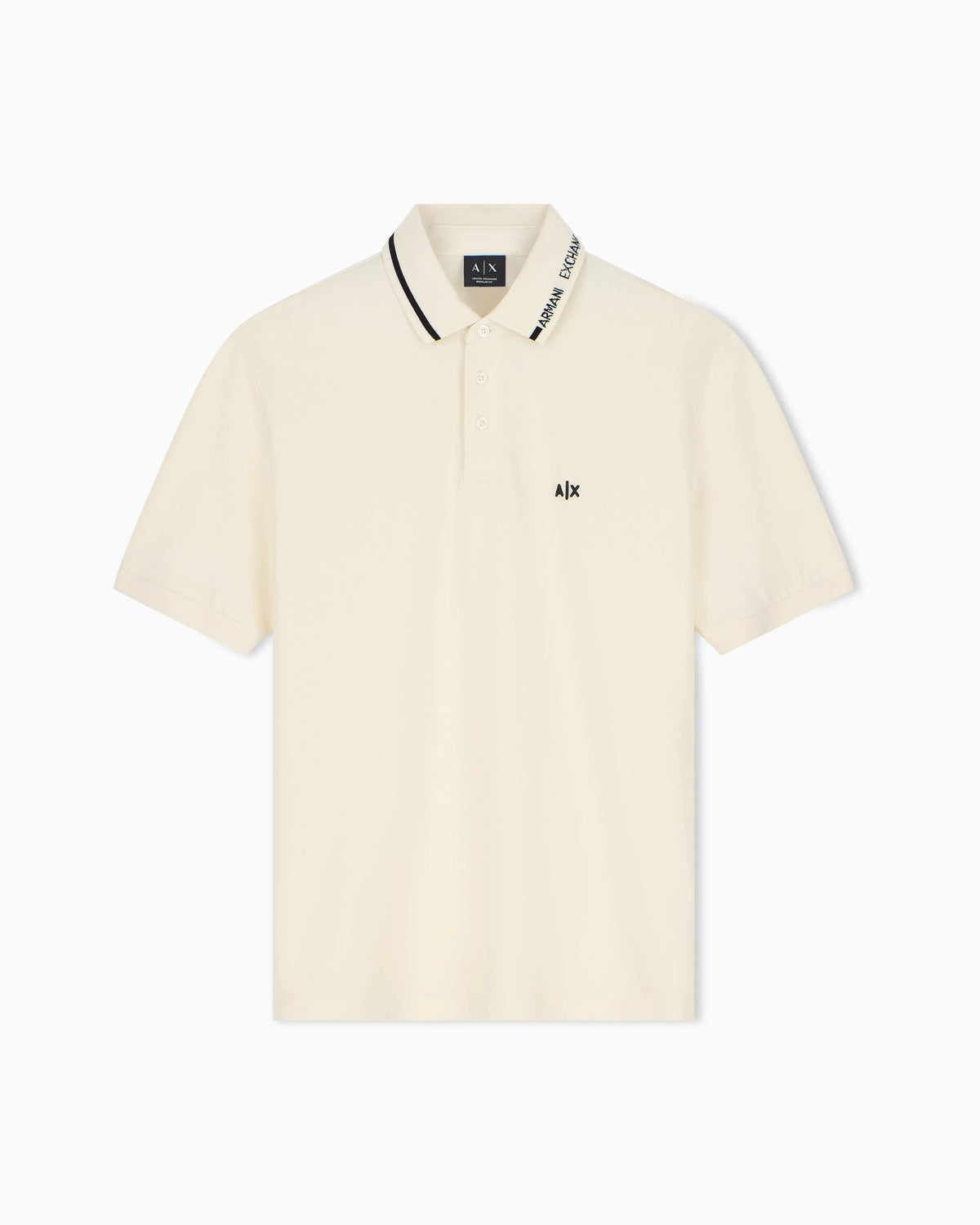 regular fit polo shirt in cotton piqué with rib details