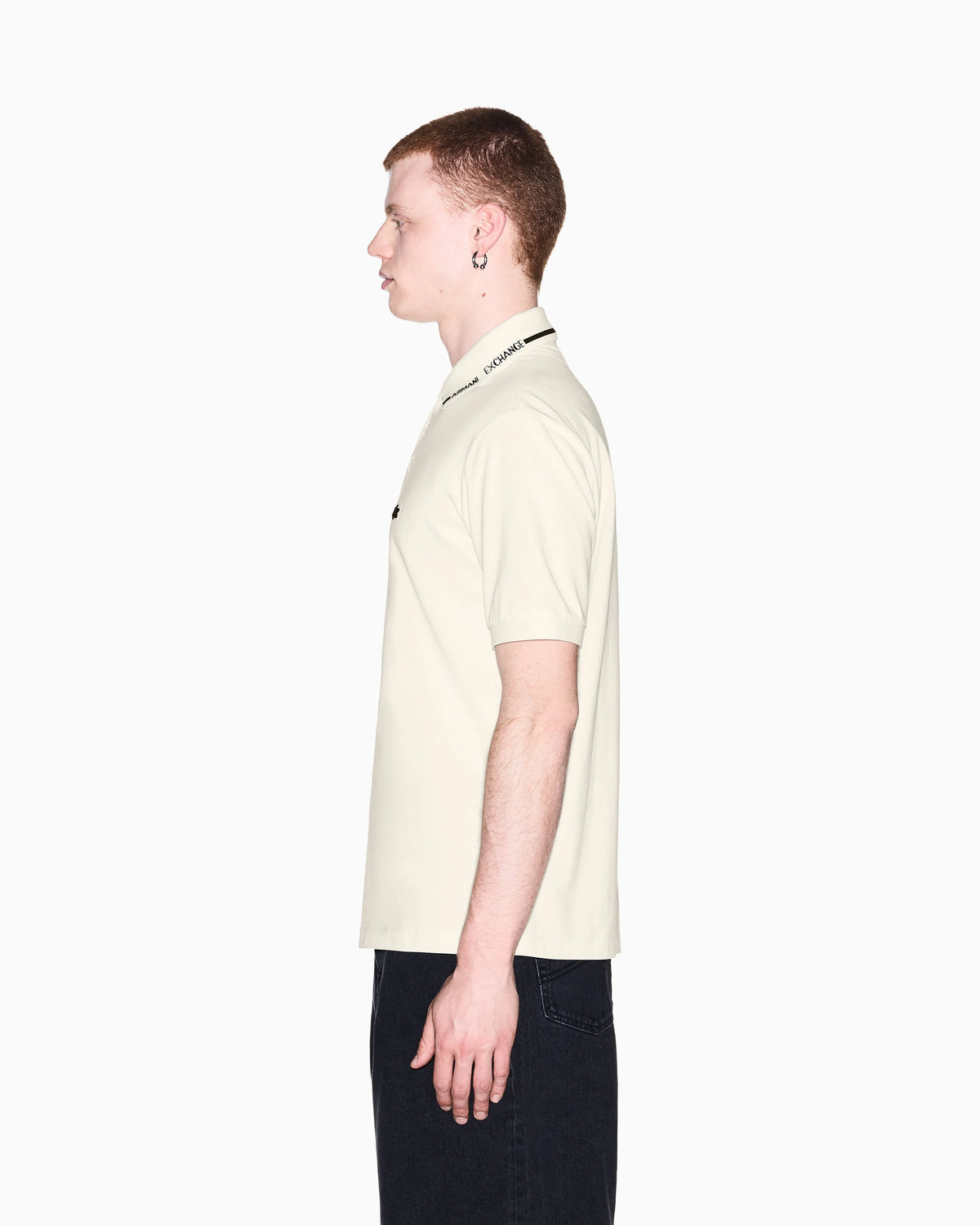regular fit polo shirt in cotton piqué with rib details
