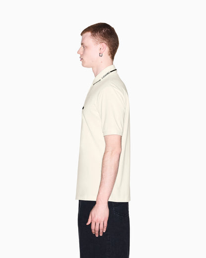 regular fit polo shirt in cotton piqué with rib details