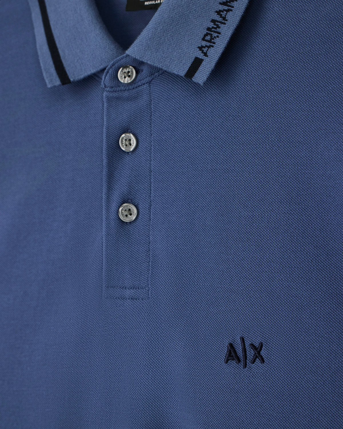 regular fit polo shirt in cotton piqué with rib details
