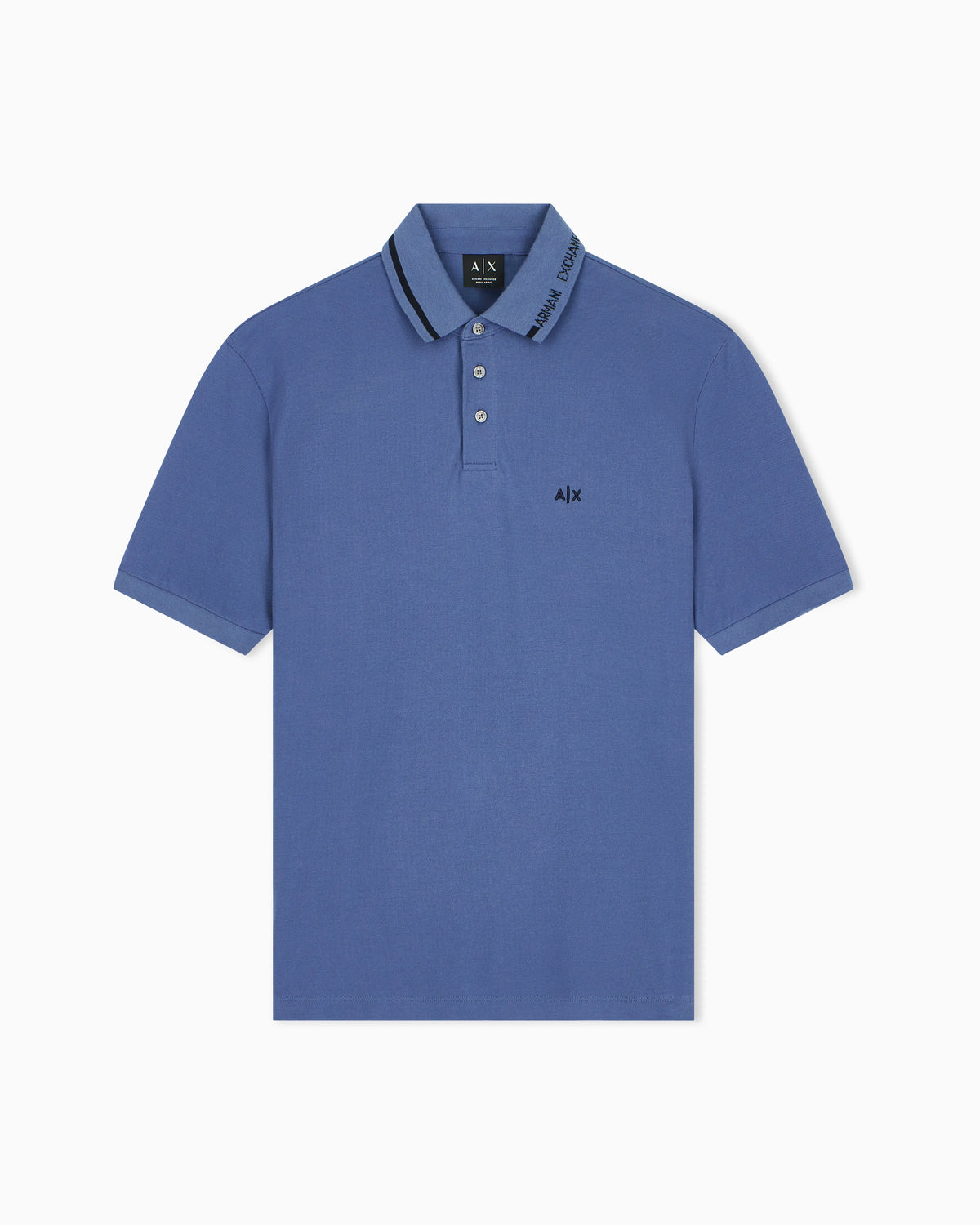 regular fit polo shirt in cotton piqué with rib details