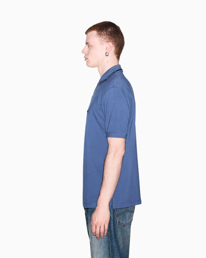 regular fit polo shirt in cotton piqué with rib details