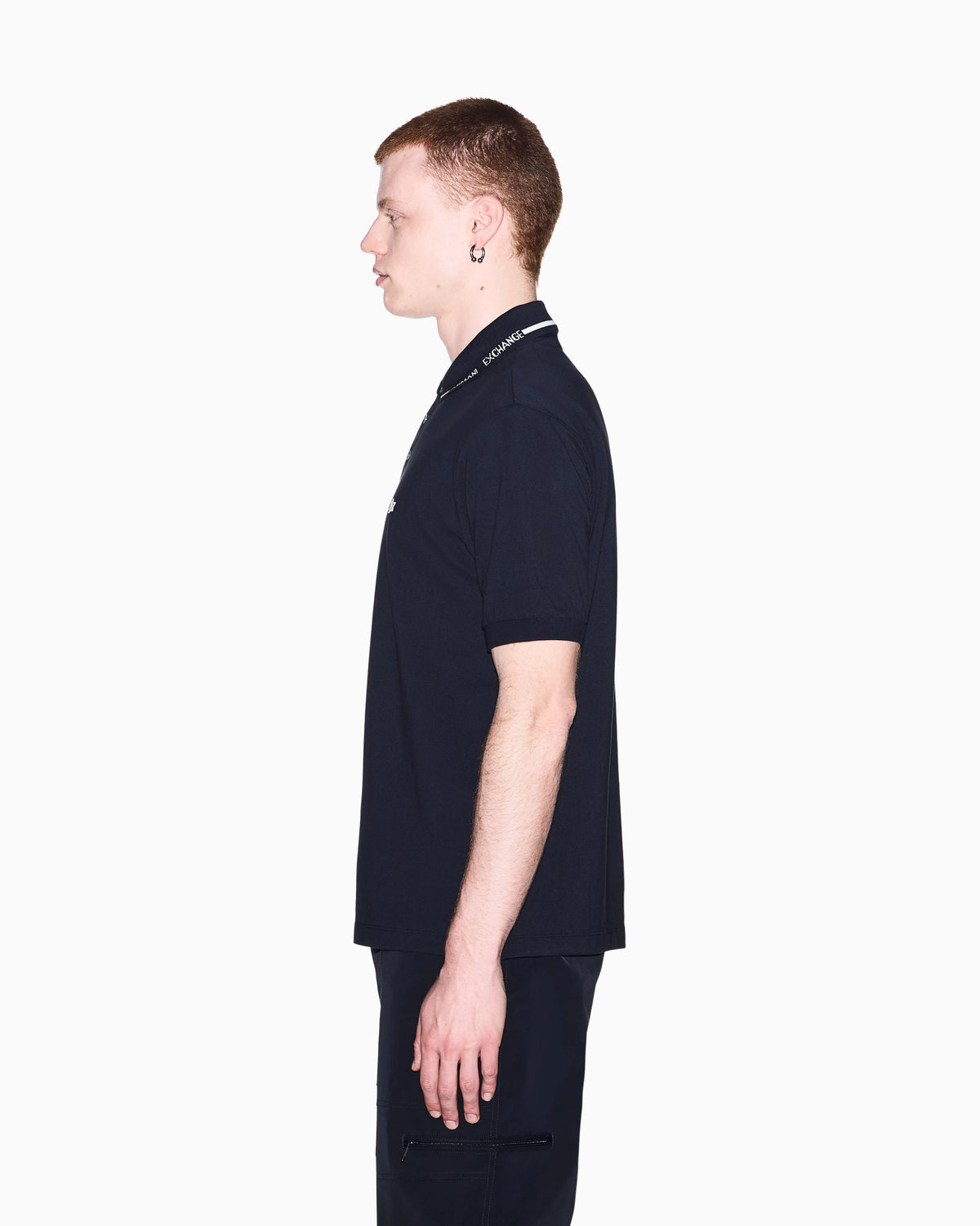 regular fit polo shirt in cotton piqué with rib details
