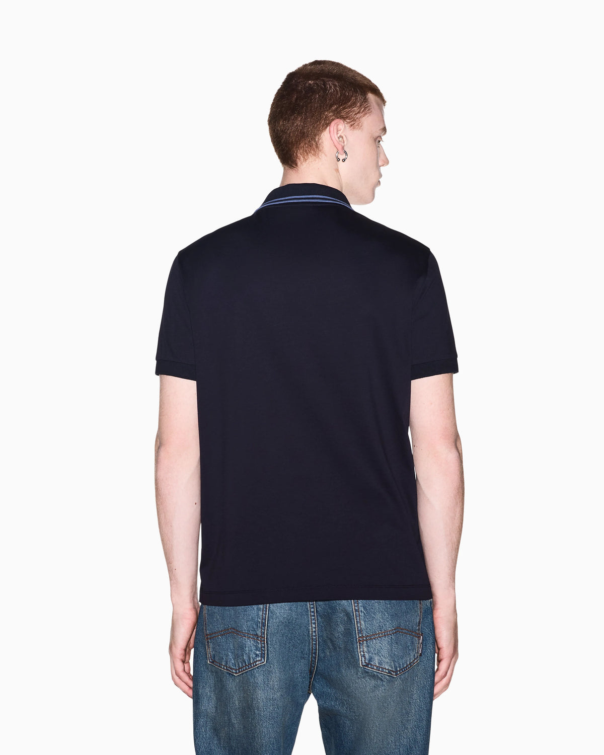 regular fit polo shirt mercerized cotton jersey