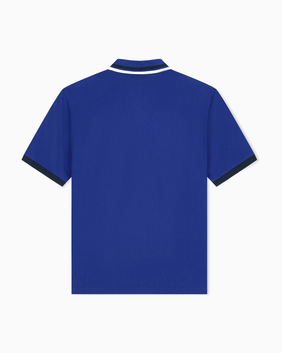 regular fit polo shirt in cotton piquet with rib details