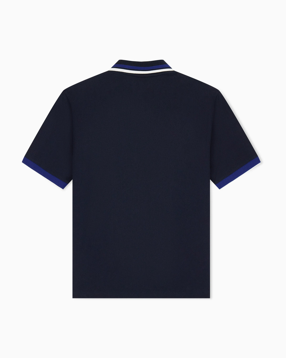 regular fit polo shirt in cotton piquet with rib details