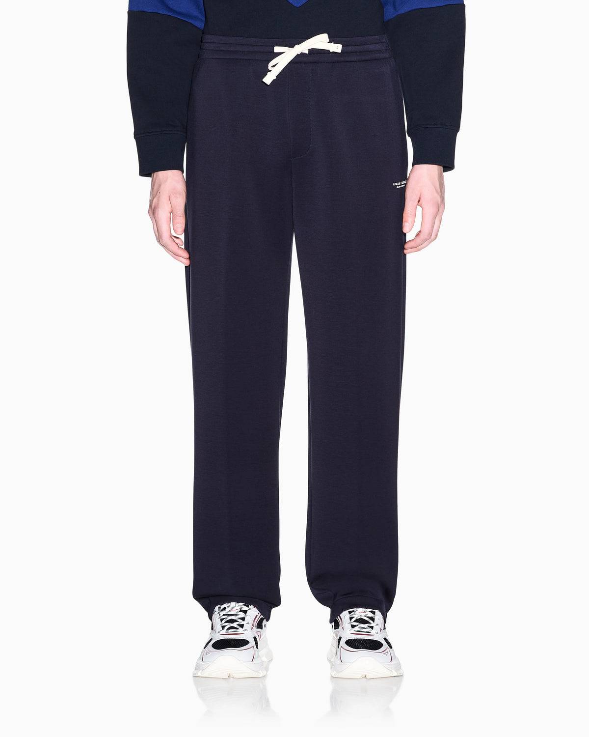 Stretch modal sweatpants with a drawstring and pockets