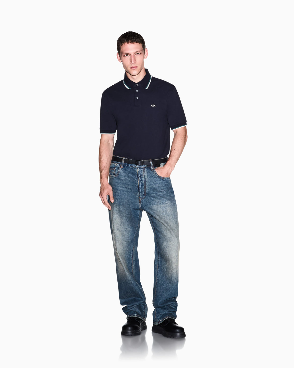 regular fit polo shirt in cotton piqué