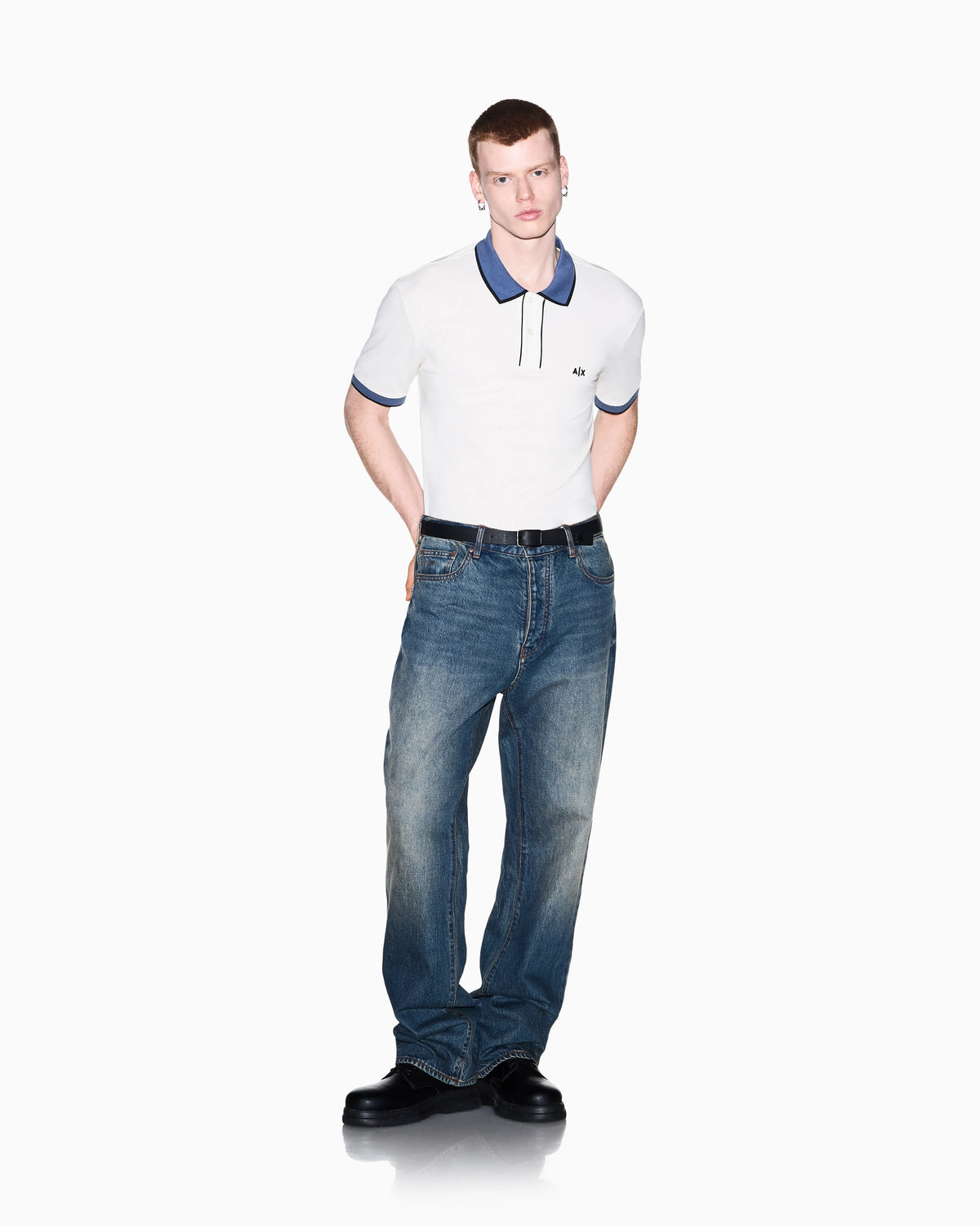 regular fit polo shirt in cotton piquet