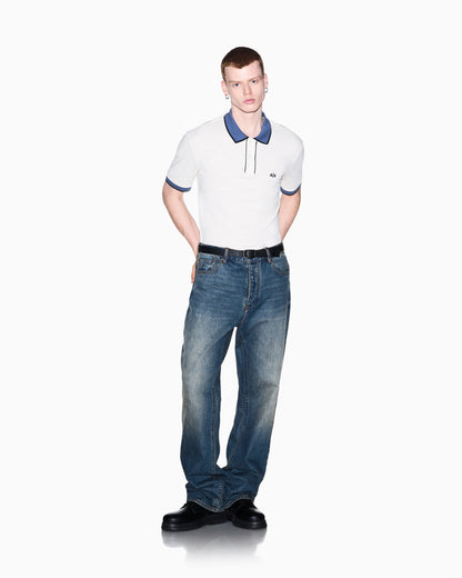 regular fit polo shirt in cotton piquet