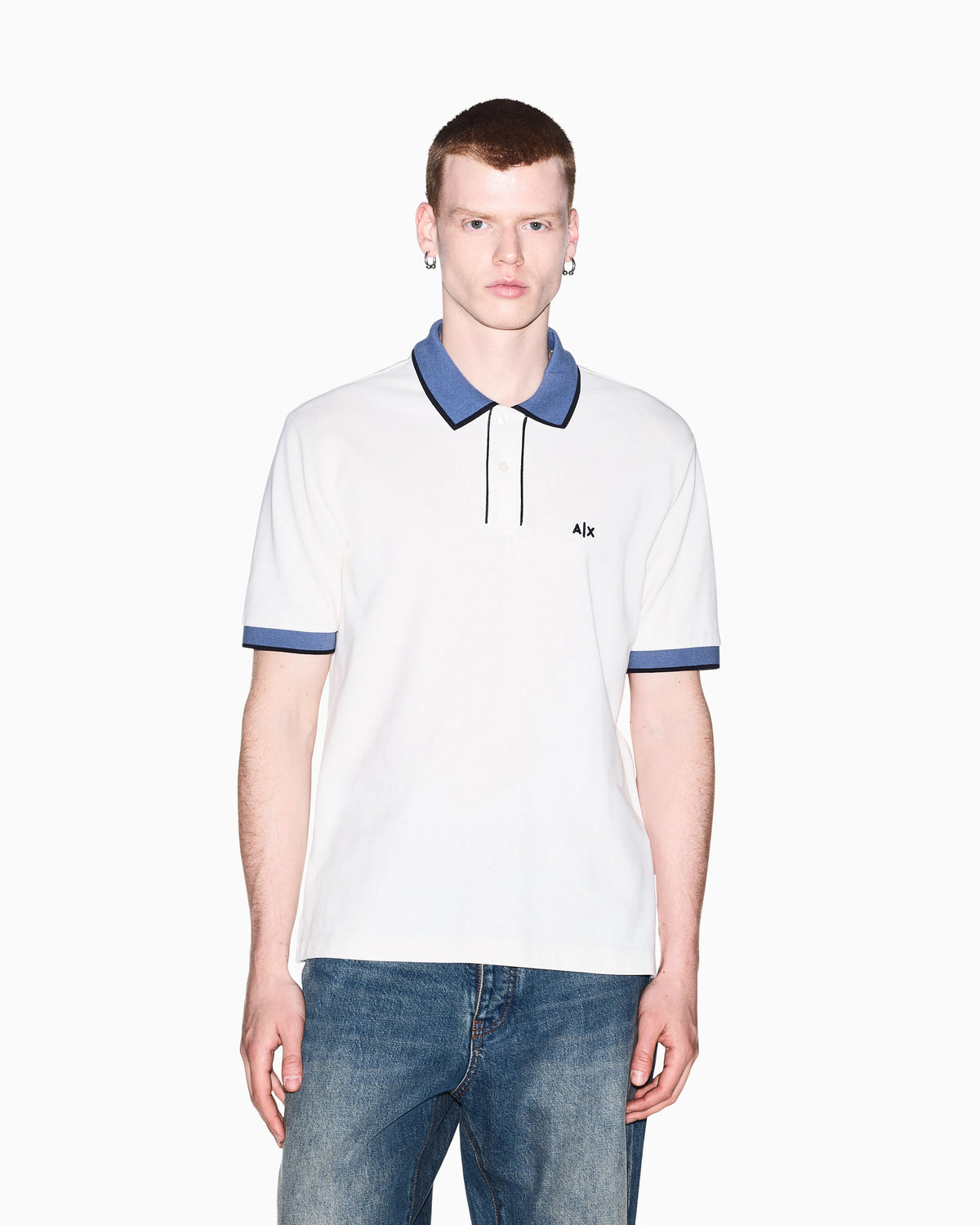 regular fit polo shirt in cotton piquet