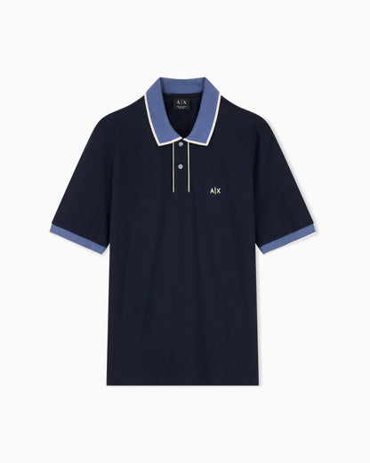 regular fit polo shirt in cotton piquet