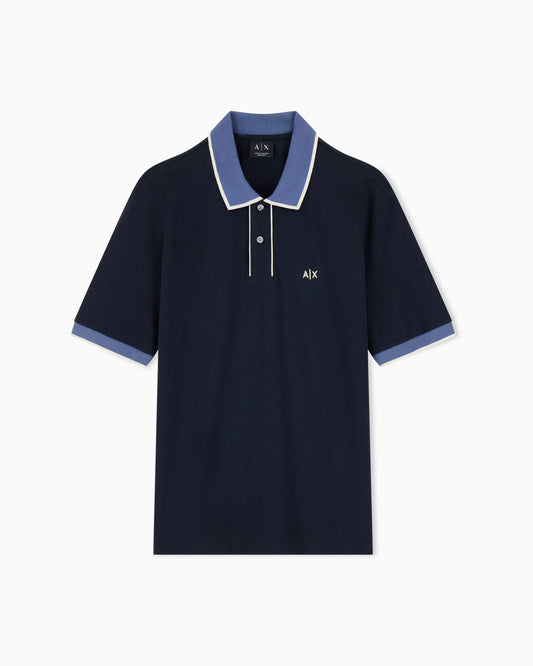 regular fit polo shirt in cotton piquet