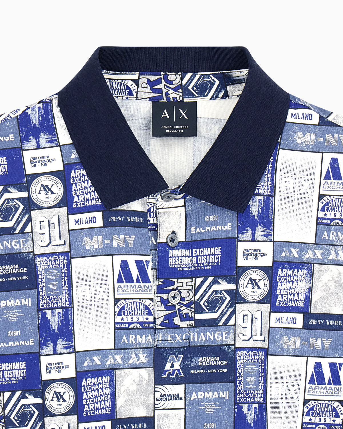 regular fit polo shirt in cotton jersey