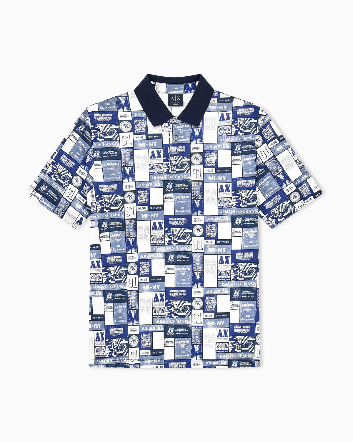 regular fit polo shirt in cotton jersey