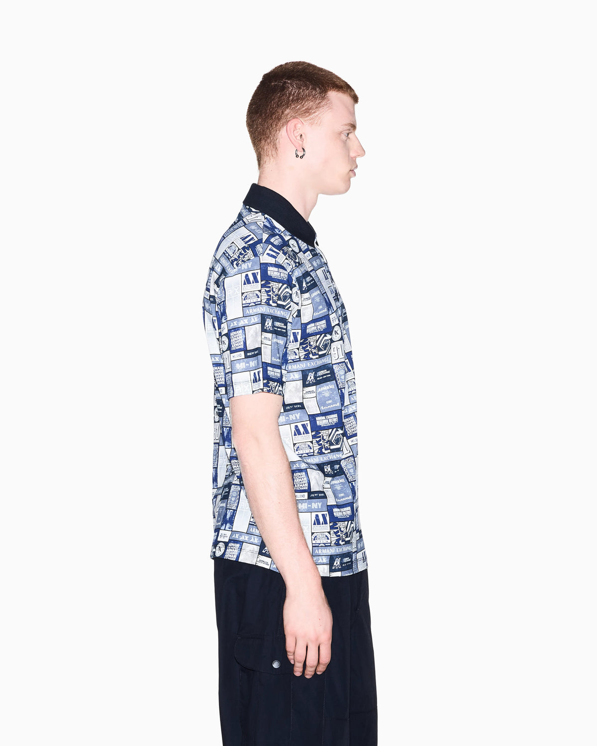 regular fit polo shirt in cotton jersey