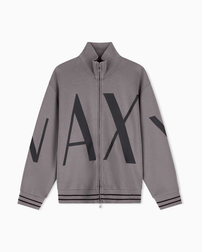 sweatshirt in bonded stretch cotton