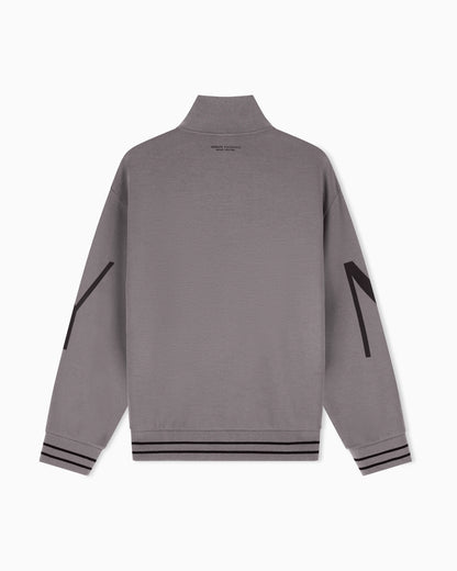 sweatshirt in bonded stretch cotton