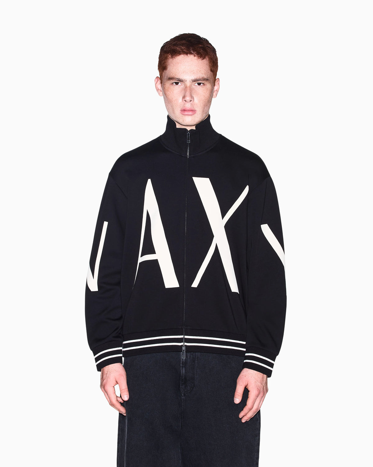 sweatshirt in bonded stretch cotton