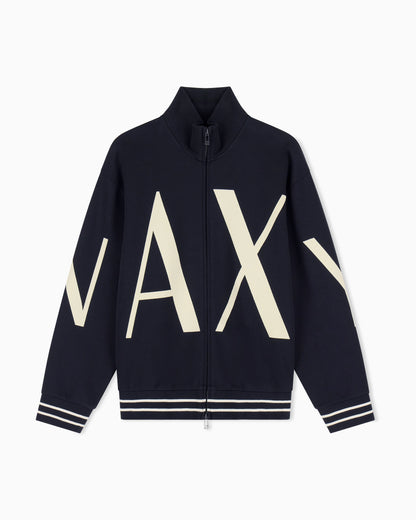 sweatshirt in bonded stretch cotton