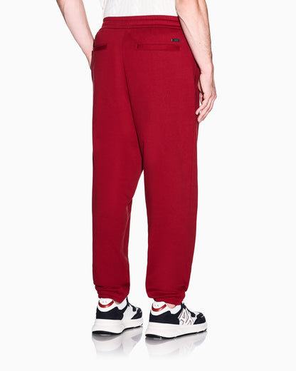regular fit trousers in cotton French terry