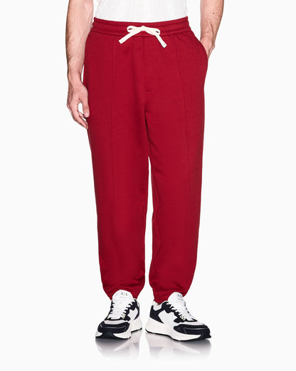 regular fit trousers in cotton French terry