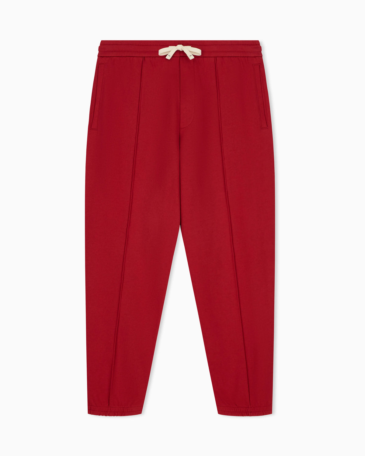 regular fit trousers in cotton French terry