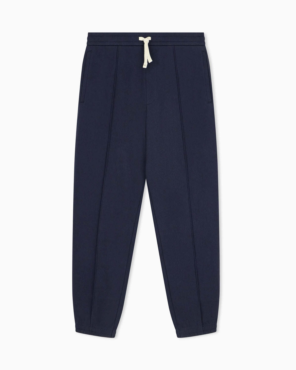 regular fit trousers in cotton French terry