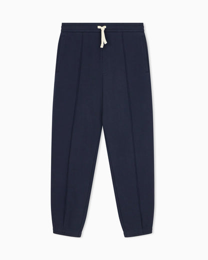 regular fit trousers in cotton French terry