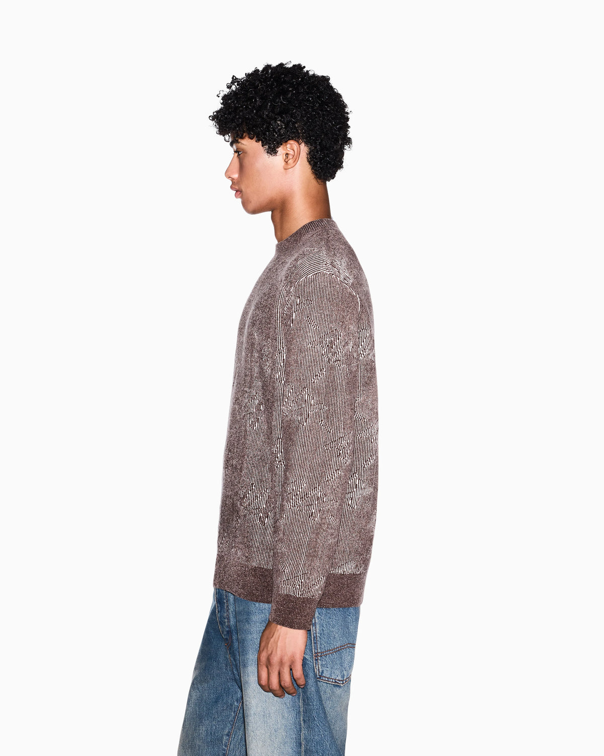 regular fit pullover in viscose blend