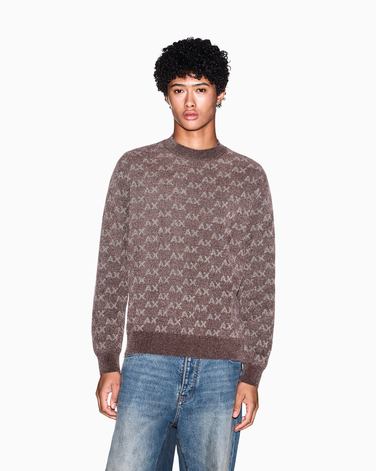 regular fit pullover in viscose blend