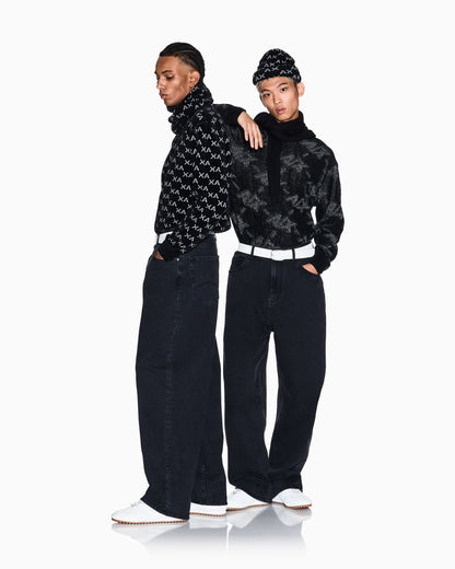 regular fit pullover in viscose blend