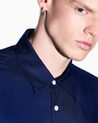oversized shirt in eco-viscose twill