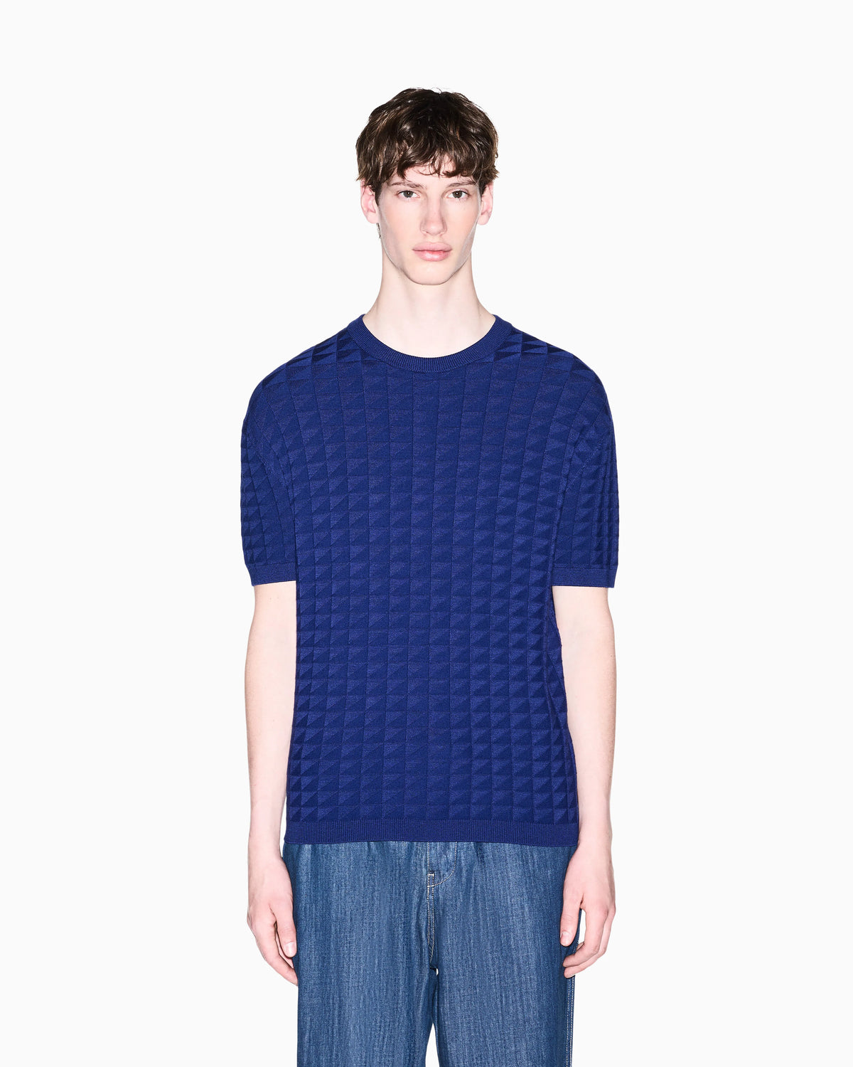 regular fit pullover in viscose blend