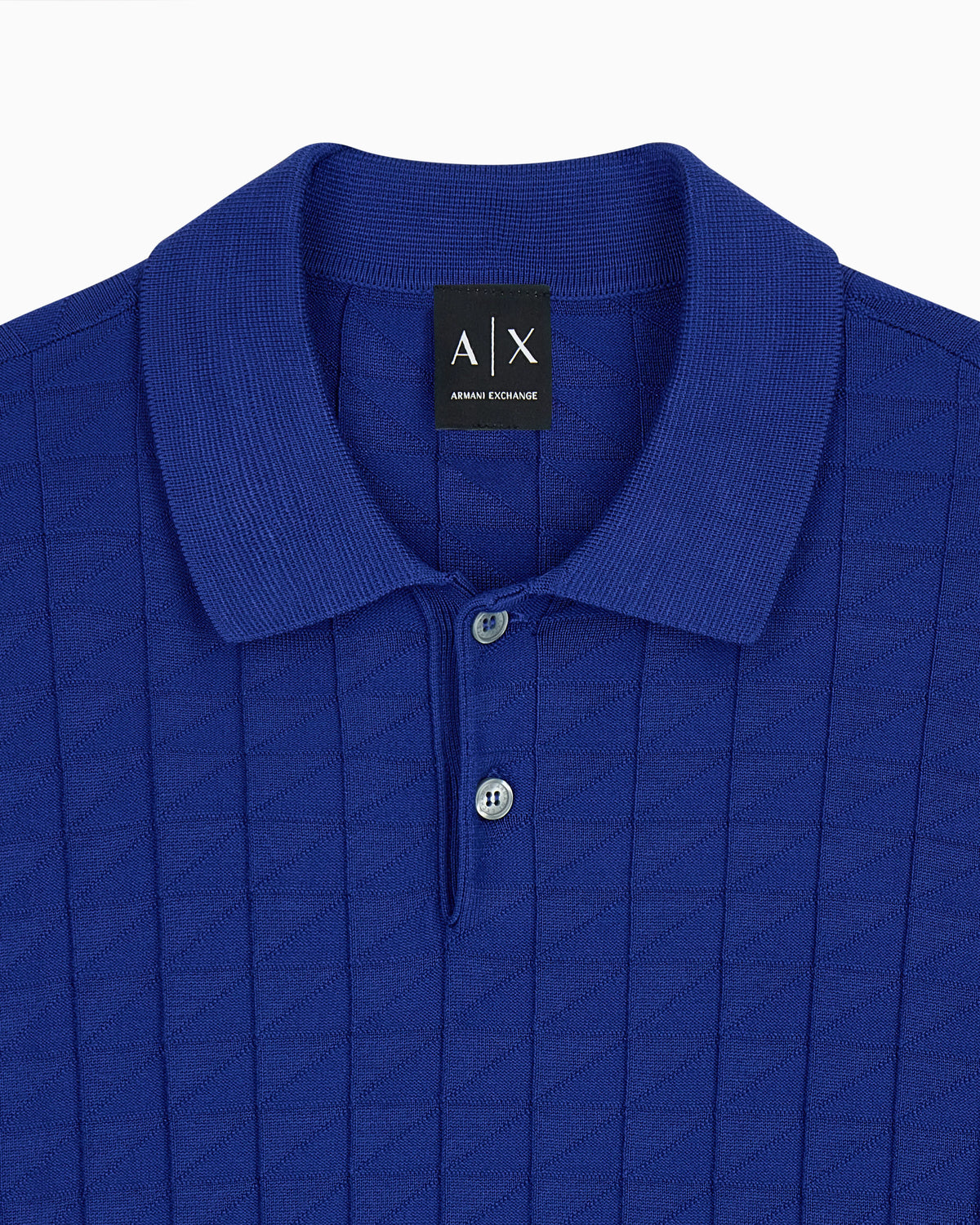 regular fit knit polo in viscose mix