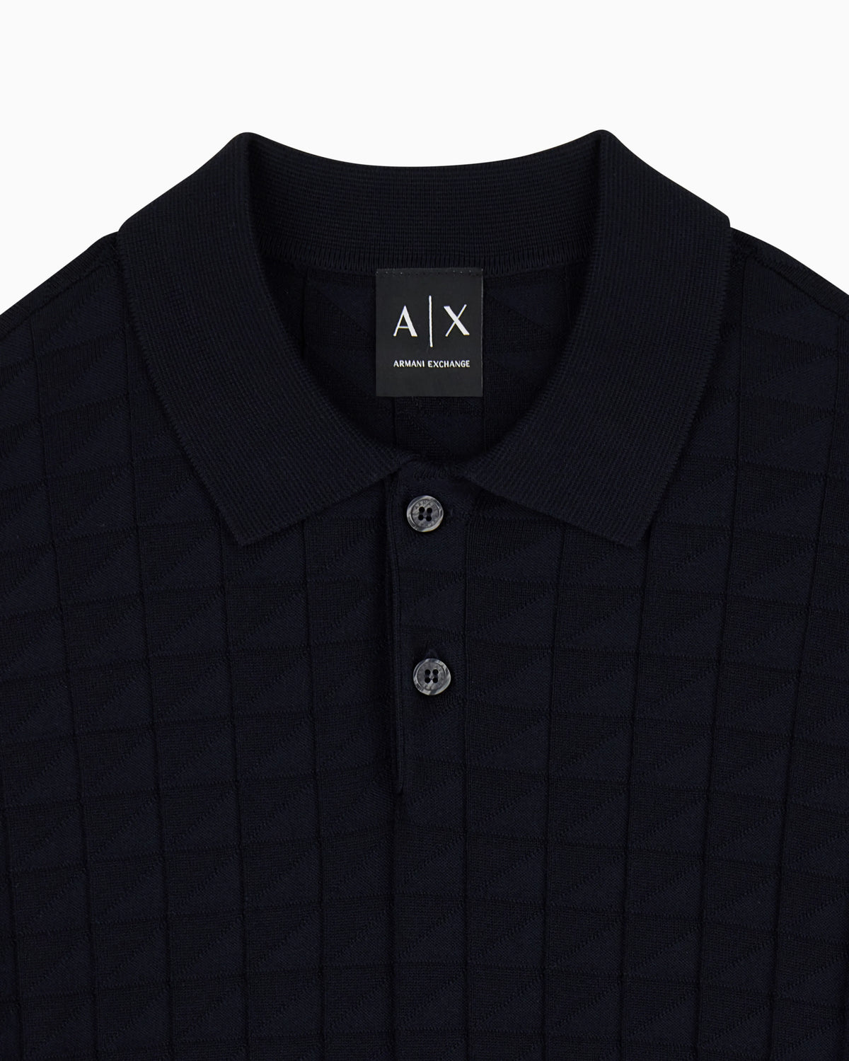 regular fit knit polo in viscose mix