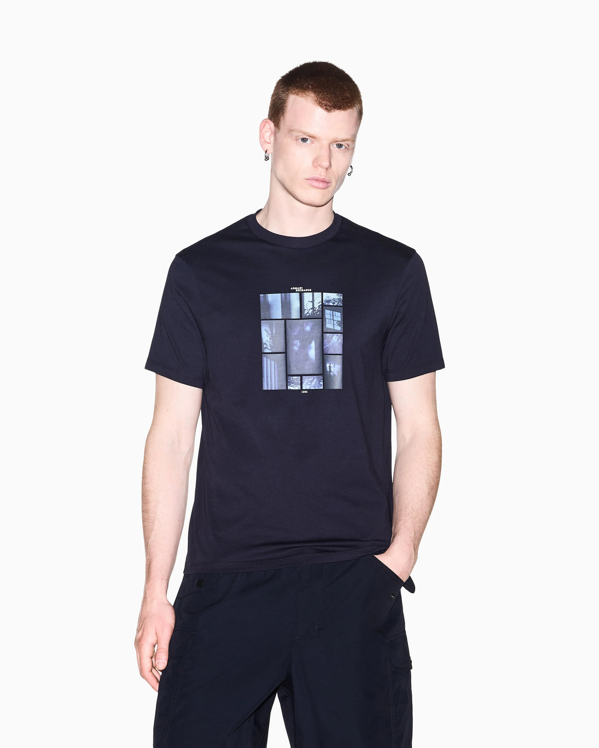 slim fit t-shirt in cotton jersey