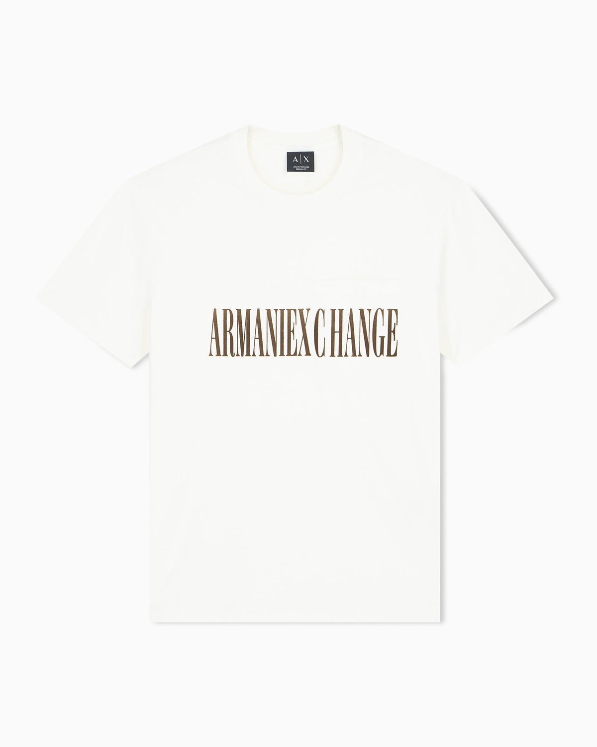 Regular fit T-shirt in cotton jersey with pocket and logo