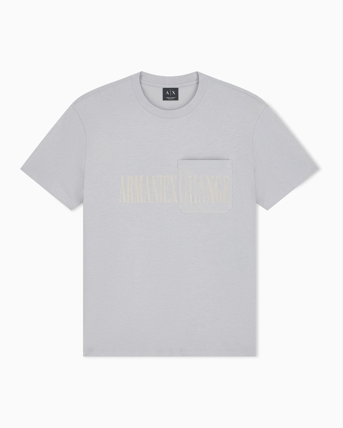 Regular fit T-shirt in cotton jersey with pocket and logo